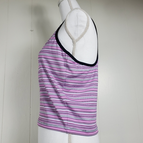 Nike dry-fit racerback striped tank top with built in bra - Picture 5 of 10